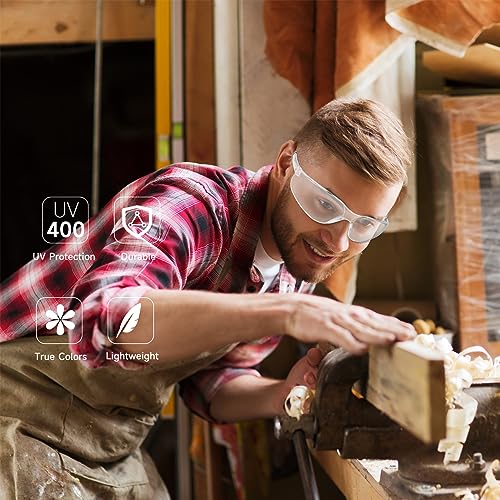 Salfboy Clear Safety Glasses Bulk, Ansi Z87.1 Protection Glasses - color: 100 Clear