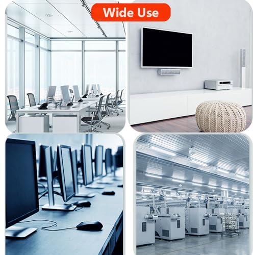 45Ft Spiral Cable Wrap - White Cord Covers Bundle Sleeve Hose for PC TV Computer Electrical Wire Organizer, Cord Cover and Detangler - size: White-1/4 inch-45 ft