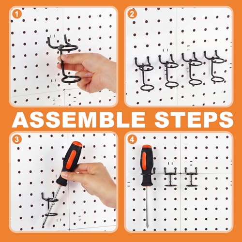 Ripeng 12 Pcs Screwdriver Organizer Tool Holders Multi-tool Holder Black - color: Black