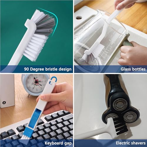 CRAFNEW 14Pcs Small Crevice Cleaning Brush Set, Groove Gap Cleaning Tool