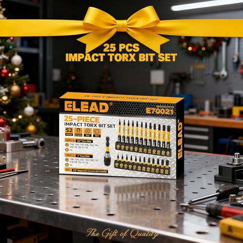 Tamper Proof Torx 25-Piece Bit Set: T4-T40 | Torx Security Bits - size: 25-Piece