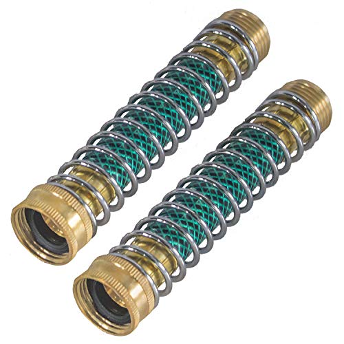 Hourleey Garden Hose Protector, Hose Extension Adapter with Coil Spring, 2 Pack - size: 2 Pack