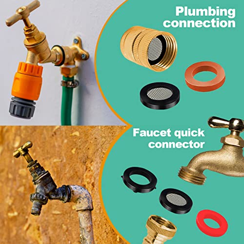 XBVV 37 Size 1075 Pcs Faucet Washers & O-Rings Kit & Plumbing Gasket 3-in-1 Home Universal Rubber Washers Assortment Kit for Faucet Hose Spigot Plumbing Seal Repair with Pick Hook
