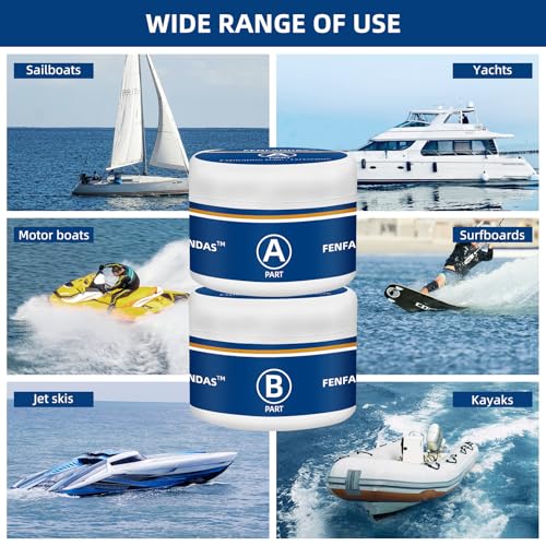 Fiberglass Boat Repair Kit (Color Match), Gel Coat Repair Kit for Boats