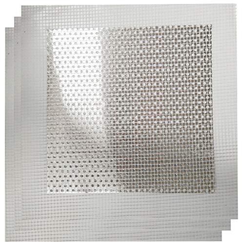 3 Pcs 6 Inch Wall Patch Repair, Drywall Repair Patch Self Adhesive Drywall Patch and Fiberglass Repair Kit, Heavy Duty Dry Wall Hole Repair Patch for Drywall Plasterboard (6 x 6 Inch) - size: 6inch*3
