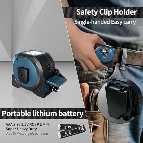 Laser Tape Measure 3 in 1 Laser Rangefinder Tape Measure with AutoLock