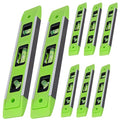 PINGEUI 8 PCS 9 Inch Torpedo Level, Magnetic Bubble Level with 45°, 90°, 180°Vials, Shock-Resistant Aluminum Small Spirit Leveler for Construction & DIY