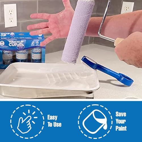 Touch Up Cup Empty Plastic Paint Storage Containers, 13 oz, 3-Pack