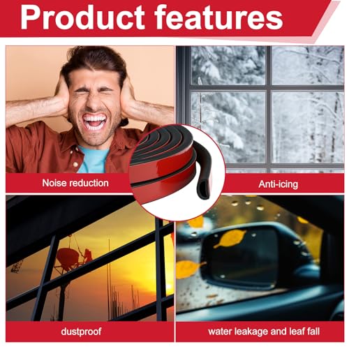 Pangda 26ft Foam Rubber D Shape Seal Strip 1" W x 0.5" H Self Adhesive Epdm Rubber Weather Stripping Rv Slide Out Seal Heavy Duty Automotive Weather Stripping for Car Truck Rv Boat Home - size: 26ft, style: 1" W X 0.5" H