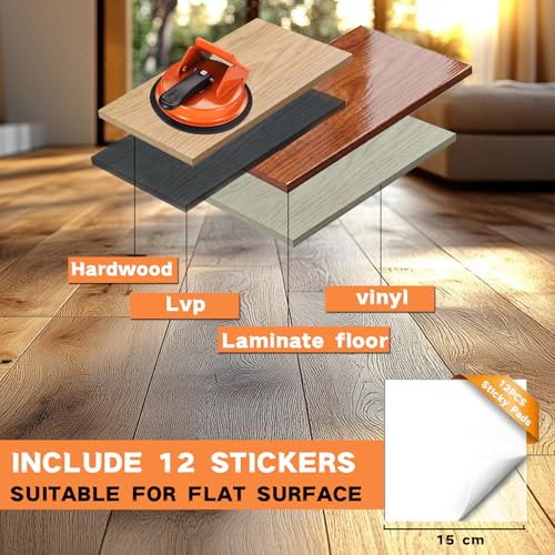 REXBETI Floor Gap Fixer Tool, Plank Gap Repair Kit, Heavy Duty Suction Cup - size: 1