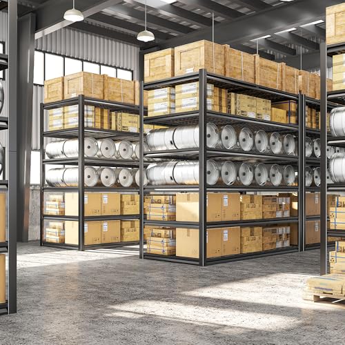 REIBII Heavy Duty Garage Shelving,6 Tier Storage Shelves for Shop - size: 6-Tier,55" W x 26" D x 84" H