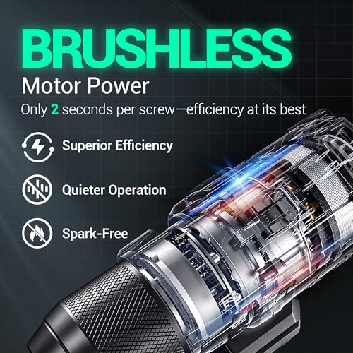 DCA 20V Brushless Hammer Drill Cordless, 492 in-lb Torque Impact Drill, 1/2" All-Metal Keyless Chuck,18+1+1, (0-450/0-1800RPM), 27000 IPM, Compact Design with 2.0Ah Battery & Charger,ADJZ2055i - style: 492 In-lb hammer drill