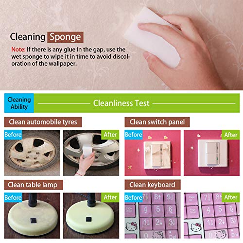 Wallpaper Smoothing Tool Kit, Multi-Function 15 Pcs Smoother Tools Set for Contact Paper Peel and Stick Wallpaper Car Wrap Vinyl Window Tint Glass Film Wallpaper Glue Adhesive Brush Tray Roller Knife - color: Classic kit