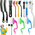 CRAFNEW 14Pcs Small Crevice Cleaning Brush Set, Groove Gap Cleaning Tool
