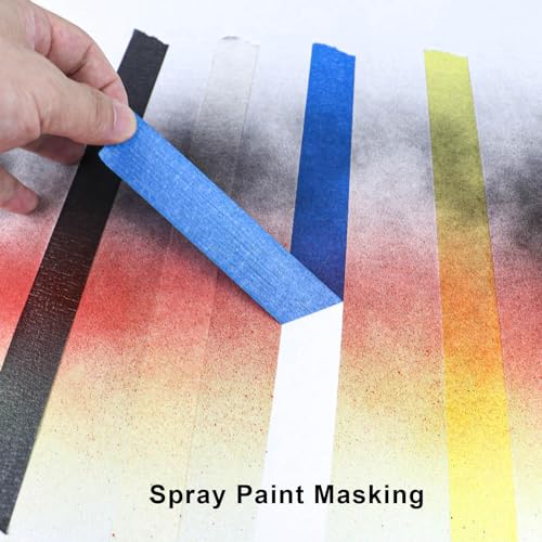 Blue Painters Tape - Masking Tape 2 Inch Wide (1.88" x 90FT) - Multi-Surface, Smart Adhesion, Indoor & Outdoor - 1 Roll Paint Tape for DIY, Labeling, Art, Car (#3910) - color: Blue