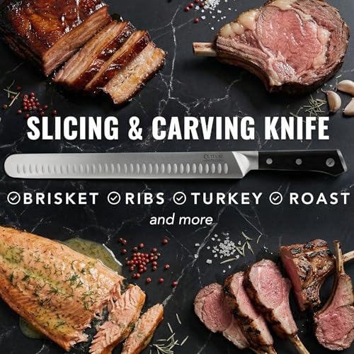 Cutluxe Brisket Knife, 12" Carving & Slicing Knife for Meat & BBQ - size: Brisket Knife