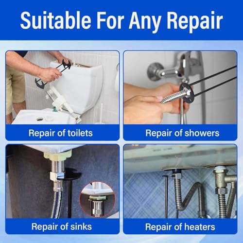 2 Pack Multifunctional Sink Wrench, Plumbing Tool for Tight Spaces, Faucet & Basin Installation Wrench for Kitchen and Bathroom