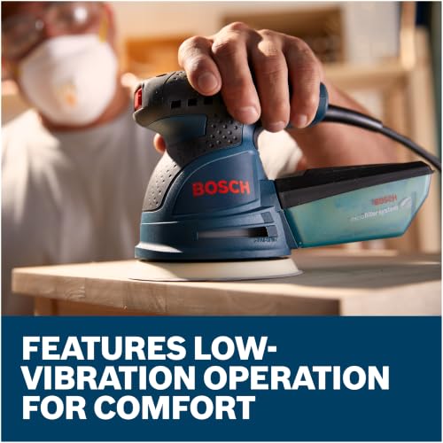 BOSCH ROS20VSC Palm Sander, Variable Speed Random Orbital Sander - style: Industrial
