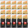 Acrylic Paint Brush Set, 20 Packs/200 pcs Nylon Hair Brushes - size: 200pcs-black