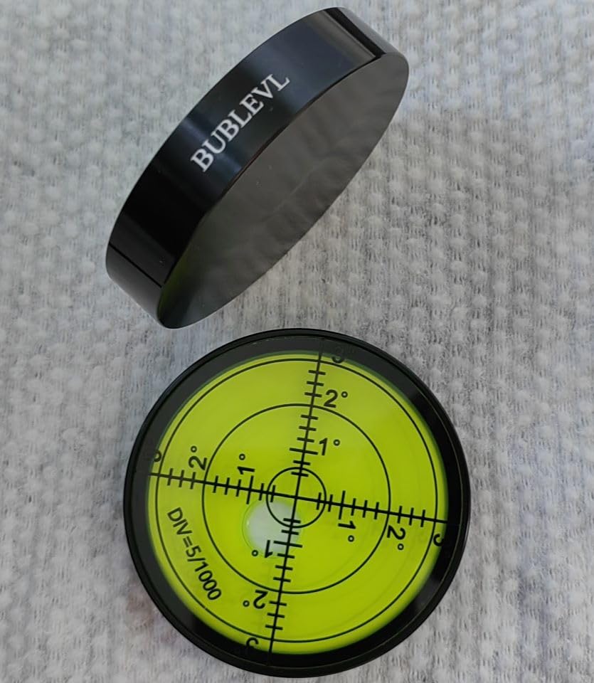 Round High Precision 2.4inch 60MM Aluminium Bubble Levels RV - size: Circular 6012