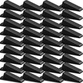 Frienda 36 Pcs Rubber Door Stoppers Wedge, Heavy Duty Bottom Stop, Black