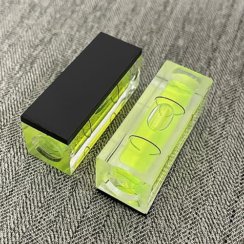 3Pcs Magnetic Small Bubble Levels 40x15x17mm Mini Square Bubble Spirit Level Measuring Layout Tools (40mm) - size: 40mm