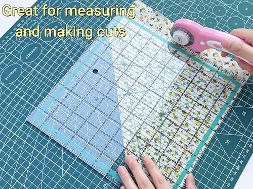 10 Quilting Square Rulers(2.5",3.5",4.5",5",6",7",8.5",9",10",12") - color: lake blue