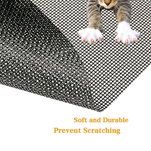 Tooltriz Pet Proof Window Screen Replacement, 39 inch W x 100 inch L, Upgraded Thicken Charcoal Mesh for Sliding Pet Screen Door Repair - Screen Door Protector for Dogs Patio Screen mesh - size: 39“ W x 100" L