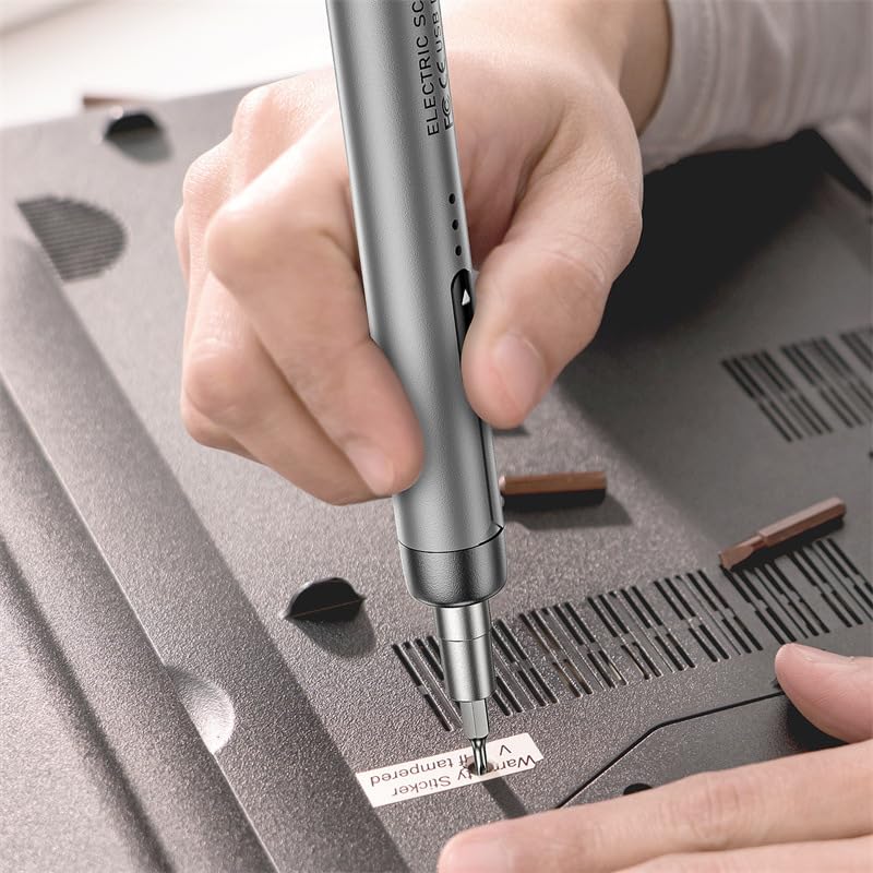 Small Precision Electric Screwdriver, 46-in-1 Mini Rechargeable Cordless Electric Screwdriver, Precise Power Tool Drill High Torque for Computer or Household Repair Tool Set