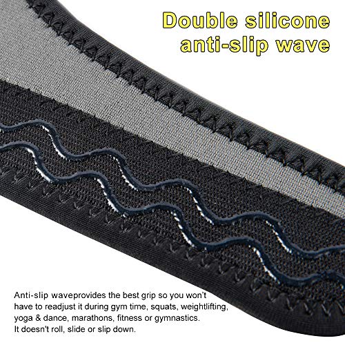 HUEGLO Dance Volleyball Knee Pads for Women Plus Size Soft Cushion,XXL - color: Black, size: XX-Large