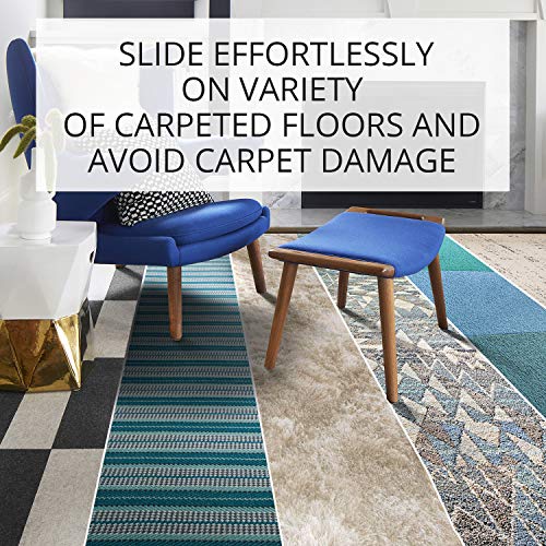 Chair Sliders X-PROTECTOR – Furniture Sliders 40 pcs Carpet Sliders 1” - size: 40 PCS 1", Self-Adhesive, For Carpet