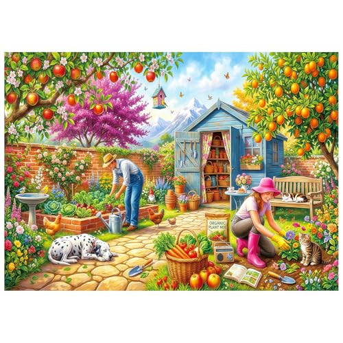 Garden Shed Puzzles for Adults 1000 Pieces - color: Cozy Garden Life