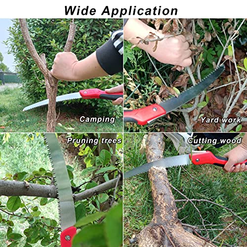 10 Inch Heavy Duty Pruning Saw Folding Hand Saw with SK5 Blade - size: 10 Inch