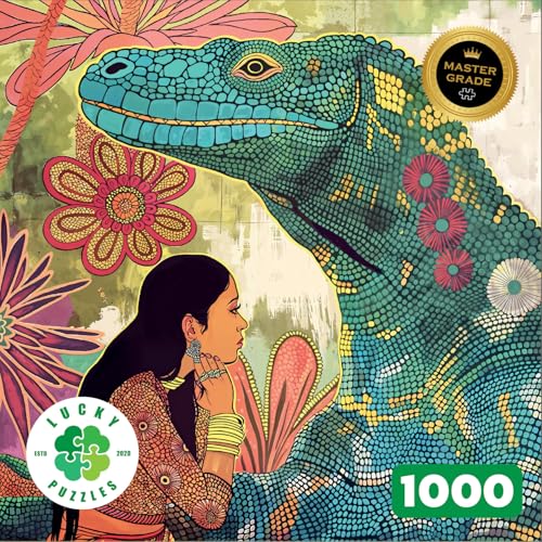 Lucky Puzzles | Jigsaw Puzzles for Adults | Komodo's Silent Blessing - color: Komodo’s Silent Blessing