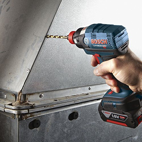 BOSCH TI2151IM 1-Piece 3/8 in. x 5 in. Titanium Nitride Coated Metal Drill Bit Impact Toughwith Impact-Rated Hex Shank for Applications in Heavy-Gauge Carbon Steels, Light Gauge Metal, Hardwood - size: 3/8 in (Pack of 2), style: Industrial