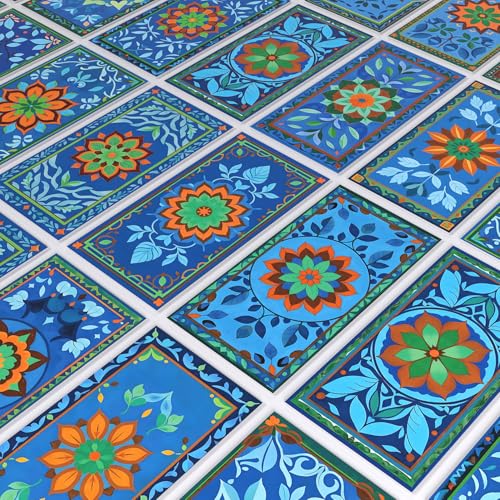 VICCI 16Pcs Tile Stickers 8" x 4" Peel & Stick Kitchen Backsplash - color: Sjm-304, size: 8x4IN*16PCS