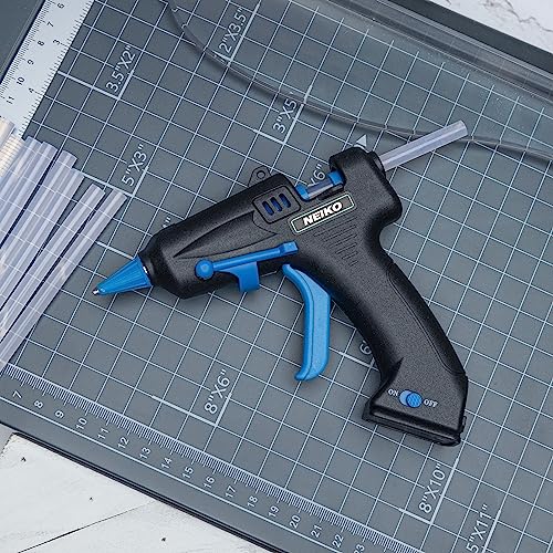 NEIKO 02660A Cordless Glue Gun, 15W Rechargeable Hot Glue Gun, 10 Glue Sticks Included, Wireless Anti Drip Nozzle Mini Glue Gun with Stand for Arts and Crafts, Mini USB Charging Port, Insulated Nozzle - style: Cordless Glue Gun