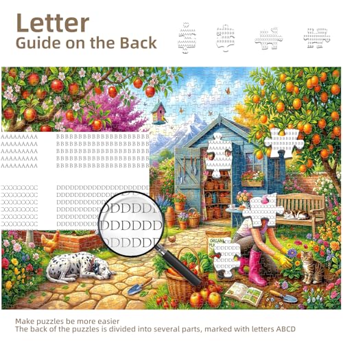 Garden Shed Puzzles for Adults 1000 Pieces - color: Cozy Garden Life