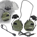 ATAIRSOFT Tactical Airsoft Headset with Microphone Waterproof Hunting Shooting Headphones Earmuff No Noise Reduction Function - color: Od