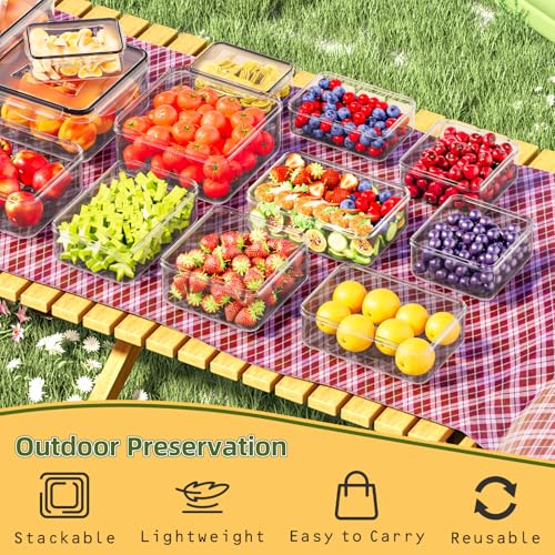 50 PCS Food Storage Containers with Lids Airtight (25 Lids & 25 Containers) - color: 25Pack