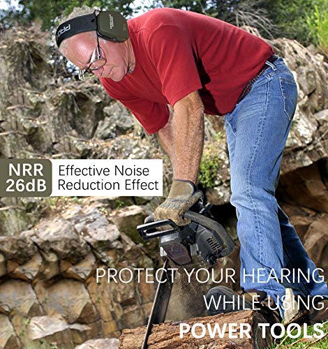 PROHEAR 016 NRR 26dB Shooting Ear Protection, Slim Passive Earmuffs - color: Green