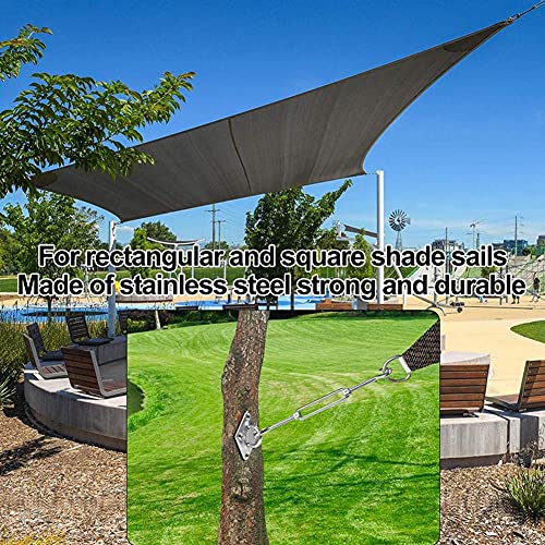 yofit Shade Sail Hardware Kit 5 inch for Triangle Rectangle Sun Shade Sail Installation, 304 Grade Stainless for Garden Outdoors, 80 Pcs - size: 5 inch 80 pcs