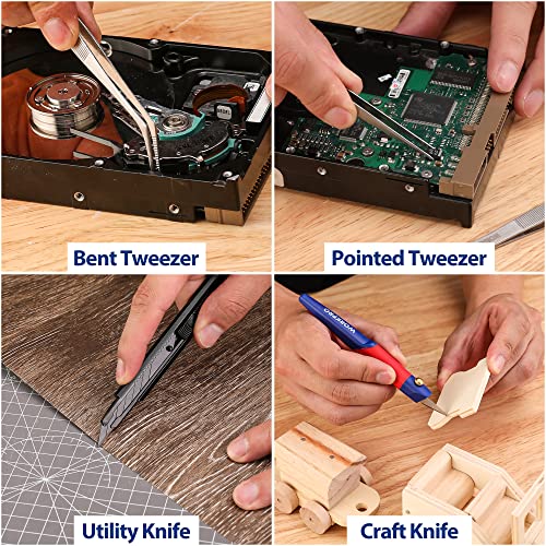 WORKPRO 33PCS Precision Repair Tool Kit, Screwdriver, Pliers Set with Pouch