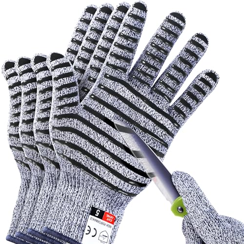 Cutting Gloves, 2 Pairs Cut Resistant Gloves, Cut Proof Gloves Kitchen - size: Small, style: Anti-slip