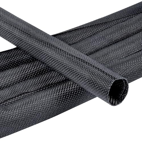 1/2"-48ft Automotive Mesh Woven Wire Sheathing Split Wire Loom - style: 1/2" - 48 Feet
