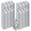 100 Pack Truss Plates Pronged Flat Mending Plate, 4 x 2 in, 9mm Teeth - size: 4 x 2 INCH