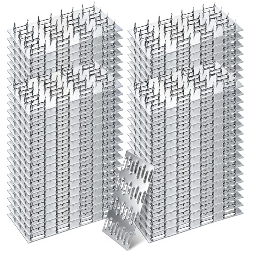 100 Pack Truss Plates Pronged Flat Mending Plate, 4 x 2 in, 9mm Teeth - size: 4 x 2 INCH