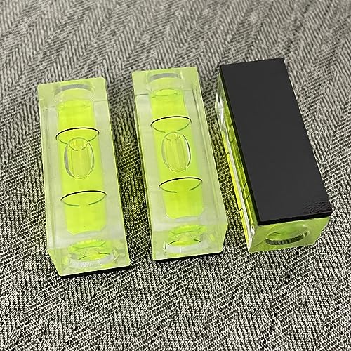 3Pcs Magnetic Small Bubble Levels 40x15x17mm Mini Square Bubble Spirit Level Measuring Layout Tools (40mm) - size: 40mm