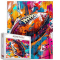 American Football Jigsaw Puzzle，Ball Sports 1000 Pieces Jigsaw Puzzles for Adults，27 x 20 Inches Puzzles ，HD Quality Banksy Graffiti Street Vibrant Puzzle Gift，Family Activity Perfect for Game Night - color: Banksy 02