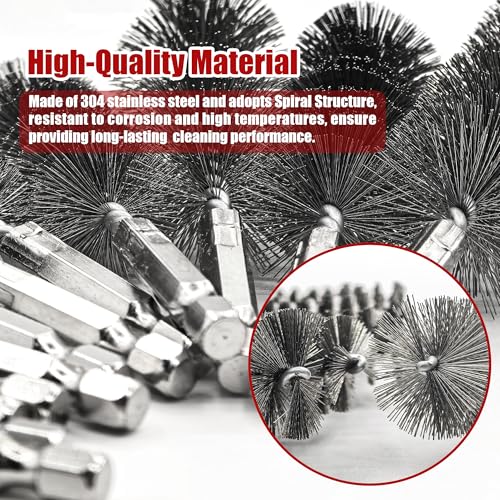 Stainless Steel Wire Brush for Drill with 1/4 Inch Hex Shank